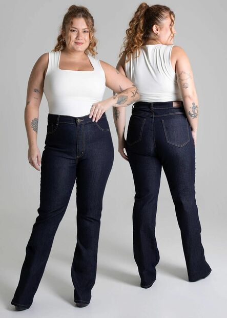Calça Jeans Sawary Plus Size Bootcut - 275222