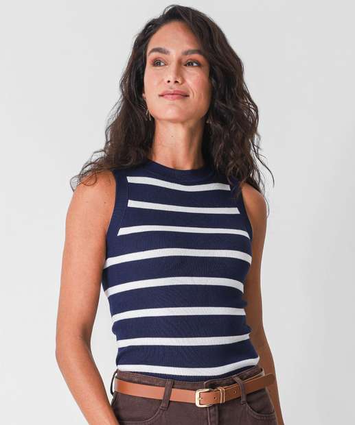 Image_Blusa Regata Feminina Listrada Marisa Azul