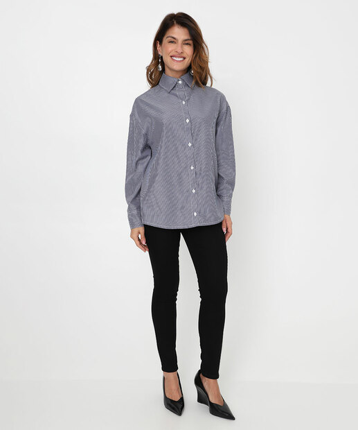 Image_Calça Jeans Skinny Feminina Push Up Sawary Preto