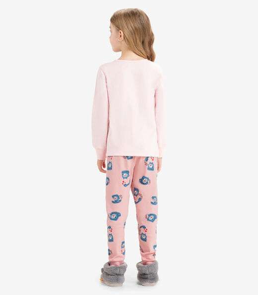 Pijama Meia Malha Rovi Kids Rosa