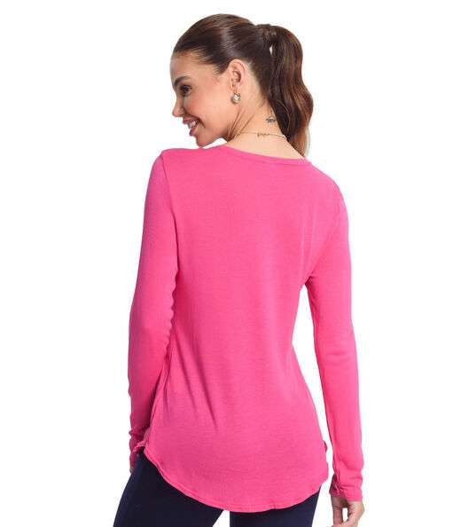Blusa Feminina Manga Longa Rovitex Rosa
