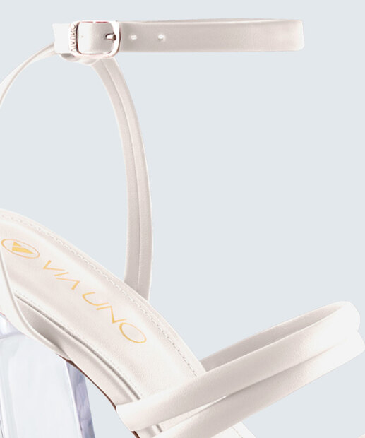 Sandália Salto Grosso Feminina Via Uno 