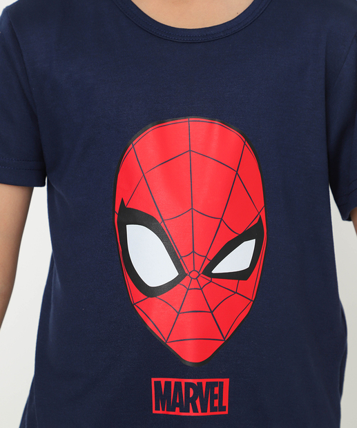 Pijama Infantil Homem Aranha Marvel Tam 4 a 12 Azul