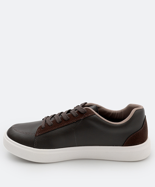 Sapatênis Masculino Casual Recorte 2274107 Marrom