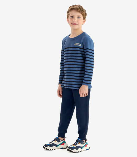 Image_Conjunto Camiseta com Calça Malhão Fruit Rovi Kids Azul