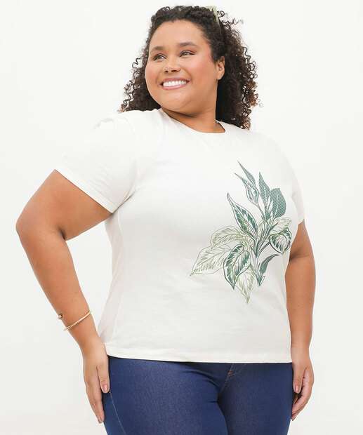 Image_Blusa Plus Size Feminina Estampa Folhas Marisa