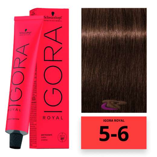 Image_Schwarzkopf Igora Royal Coloração 5-6 Castanho Claro Marrom 60ml