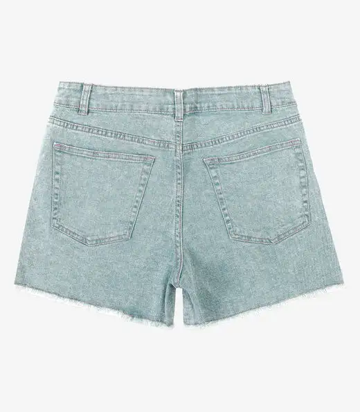 Shorts Jeans Feminino Adulto Básico Select Azul