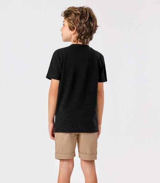 Conjunto Infantil Camiseta Com Bermuda Trick Nick Preto