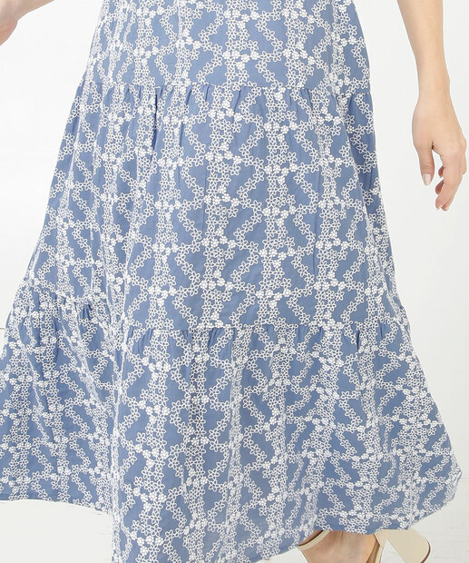 Vestido Midi Feminino Bordado Alças Largas Marisa