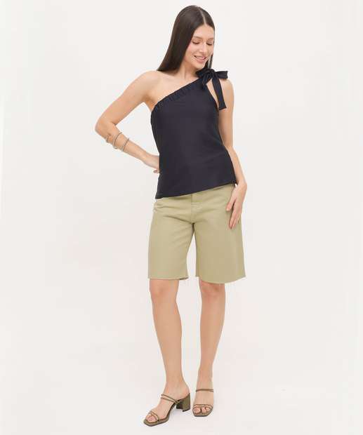 Blusa Feminina Ombro Só Textura Marisa