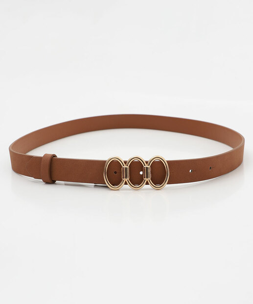 Cinto Feminino Fivela Marisa Marrom