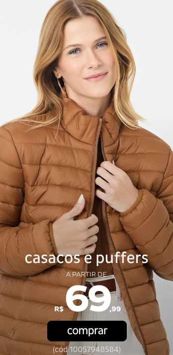 Casacos e Puffers a partir de R$69,99
