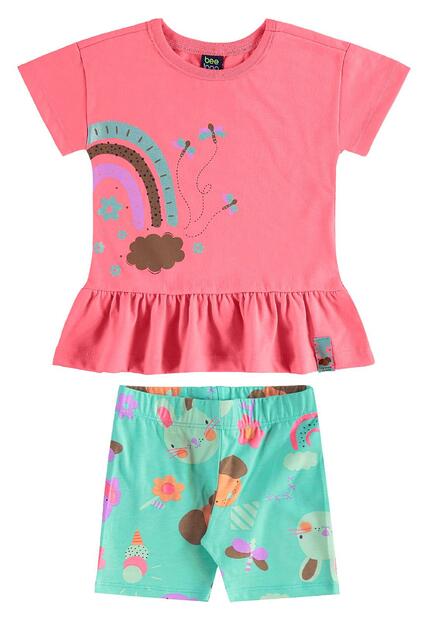 Image_Conjunto Blusa e Ciclista Infantil Bee Loop