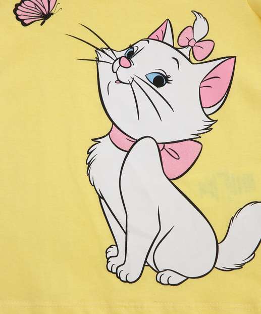 Camiseta Infantil Estampa Marie Disney Tam 1 a 3