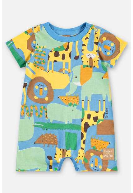 Macaquinho Estampado para Bebê Menino Up Baby