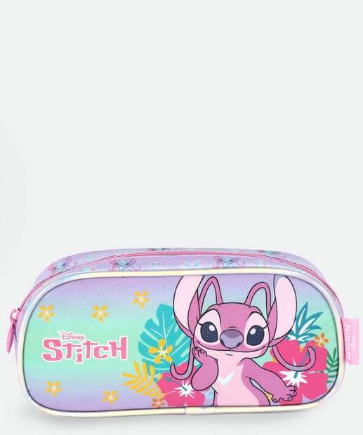 Image_Estojo Escolar Infantil Stitch e Angel Disney