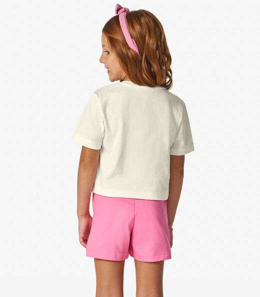 Conjunto Infantil Blusa com Shorts Trick Nick Off White
