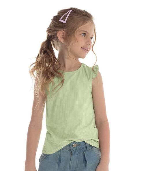 Blusa Juvenil Feminina Ribana Trick Nick Verde