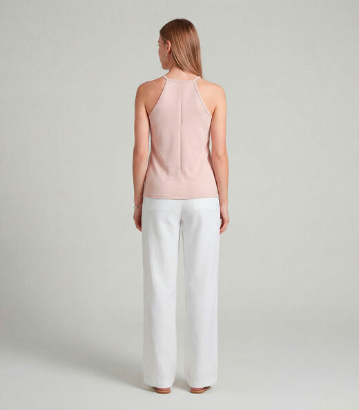 Blusa Feminina Com Cava Americana Infinita Cor Marrom