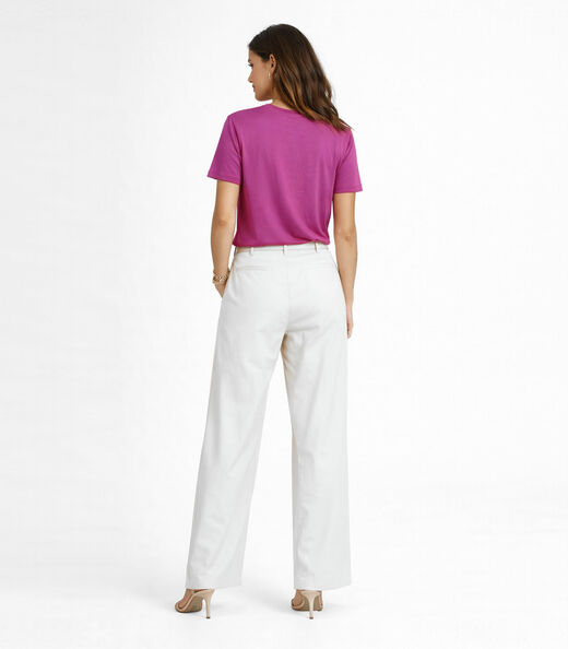 Blusa Feminina Manga Curta Infinita Cor Rosa