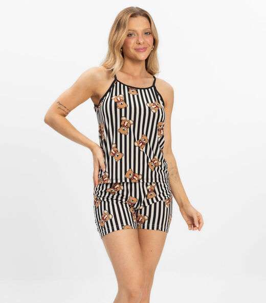 Image_Short Doll Curto Feminino De Liganete Bella Ana Preto