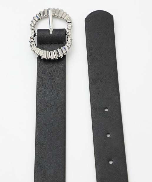 Cinto Feminino Fivela Trabalhada Marisa Preto