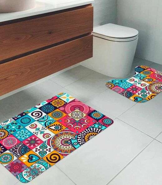 Image_Jogo De Tapetes Para Banheiro Wevans Rosa