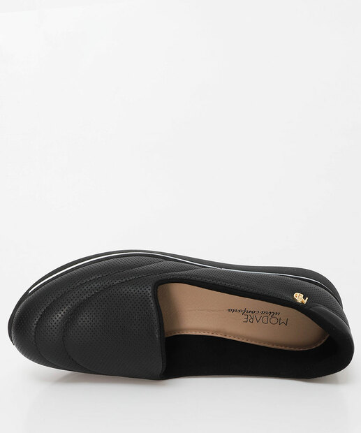 Tênis Casual Slip On Feminino Modare Preto