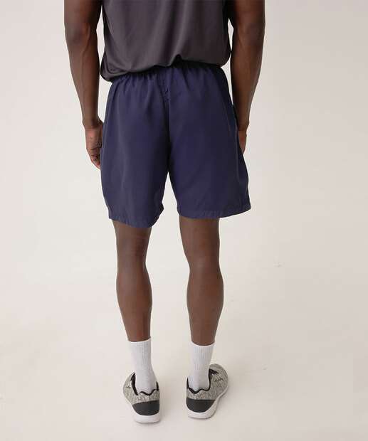 Bermuda Masculina Fitness Microfibra Básica MR Azul