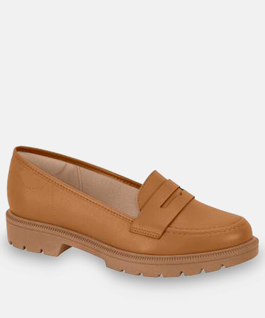 Image_Mocassim Loafer Feminino Tratorado Beira Rio Caramelo