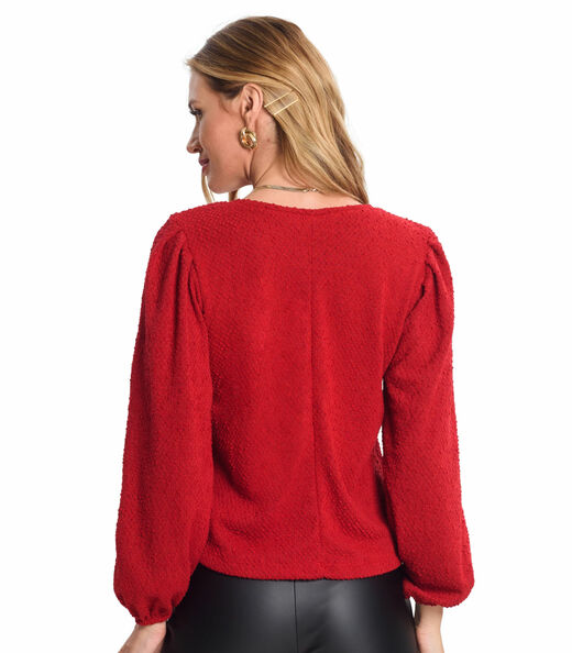 Blusão Feminino Em Tricot Pop Endless Vermelho