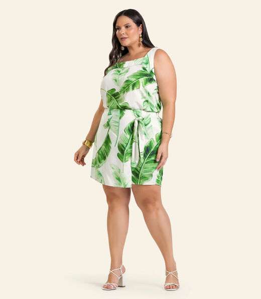 Shorts Saia Feminino Plus Size Secret Glam Bege