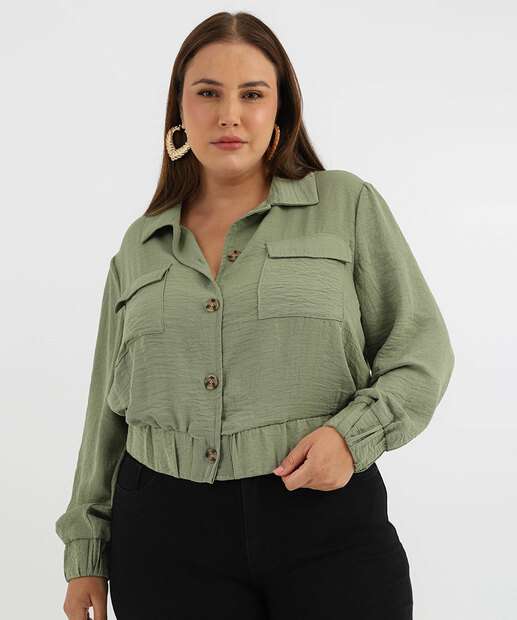 Image_Jaqueta Plus Size Feminina Bomber Marisa Verde