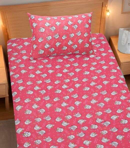 Jogo De Cama Solteiro Kids Doce Vida Vermelho