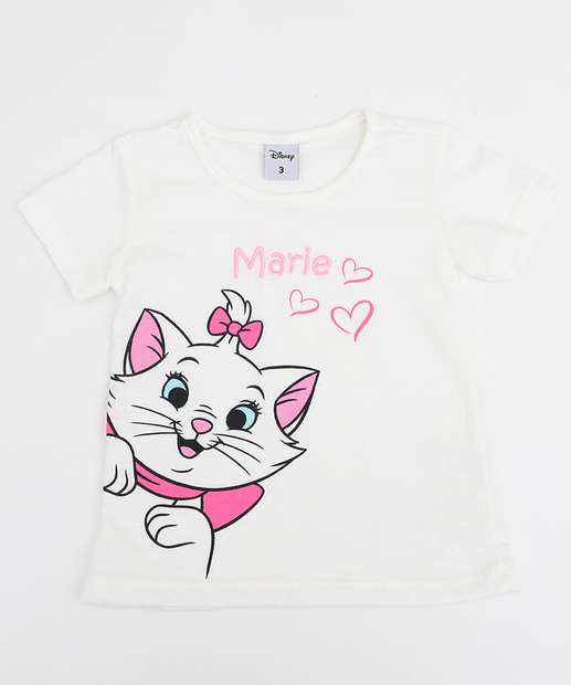 Conjunto Infantil Marie Disney Tam 1 a 3 Rosa