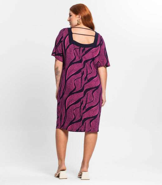 Vestido estampado select Rosa