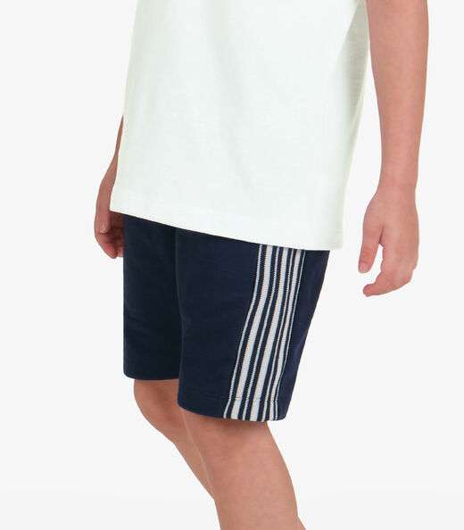 Bermuda Moletom Sarjado Masculina Trick Nick Azul