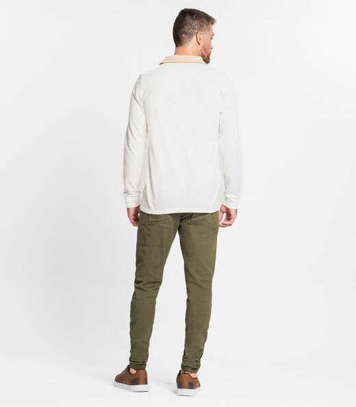 Calça Com Bolso Masculina Em Sarja Diametro Verde