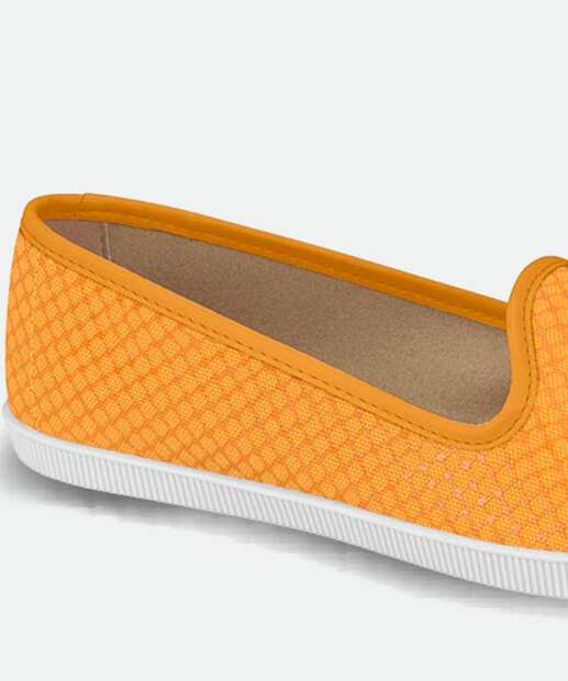 Sapatilha Feminina Slipper Bico Redondo Estampada Moleca