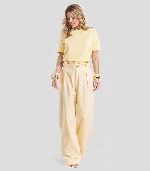 T- Shirt Feminina Lisa Dianna Amarelo