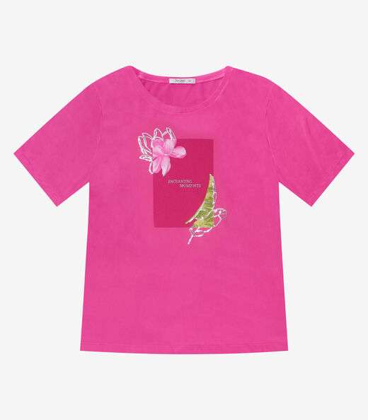 Image_Camiseta Feminina Plus Size Secret Glam Rosa