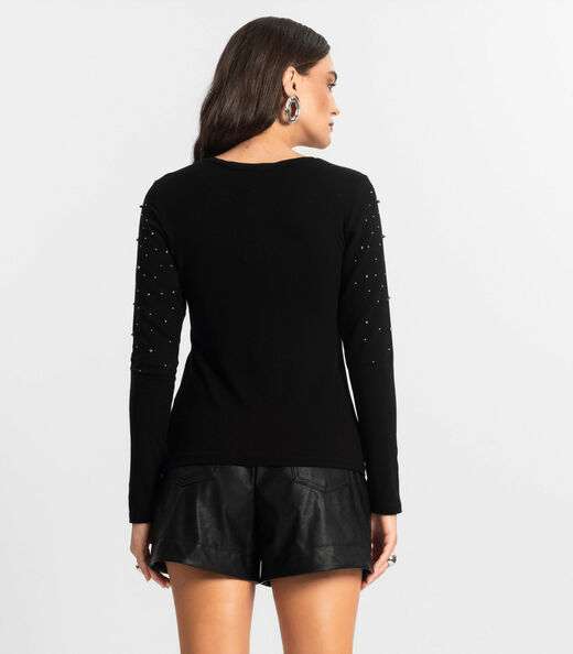 Blusa Feminina Manga Longa Endless Preto