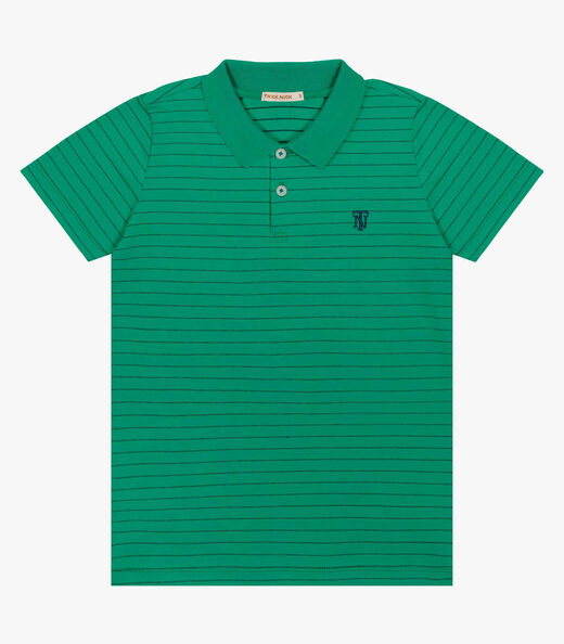 Polo Infantil Masculina Listrada Trick Nick Verde