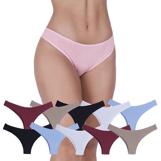 Image_Kit 10 Calcinhas Carinho Algodão Concept Lingerie Multicolorido