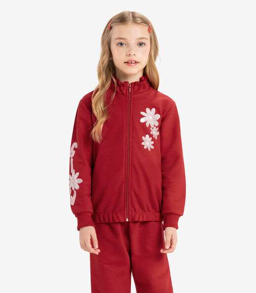 Conjunto Infantil Jaqueta Com Calça Rovi Kids Vermelho
