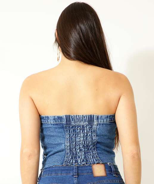 Blusa Feminina Tomara Que Caia Jeans Marisa