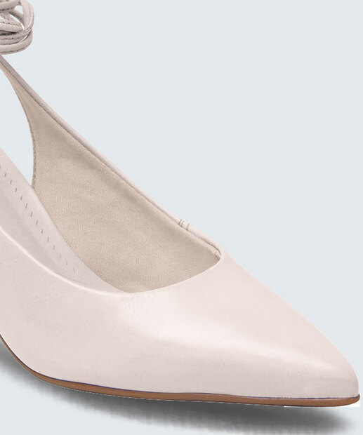 Scarpin Feminino Slingback Salto Fino Amarração Bottero