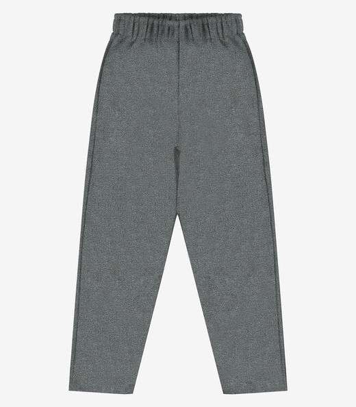 Calça Infantil Moletom Rovitex Kids Cinza