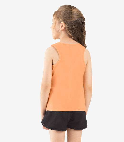 Regata Básica Infantil Feminina Rovi Kids Laranja